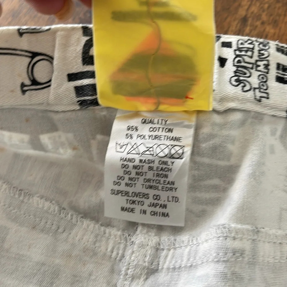 Vintage Super Lovers drop crotch 30 newspaper gothic pop punk rock streetwear - Picture 12 of 17